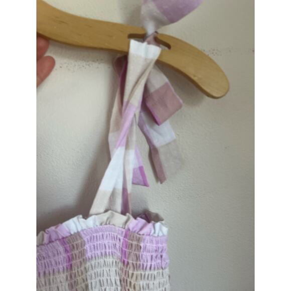 Moon River Gingham Ruffle Maxi Dress Cottagecore Prairie Boho Size S - Picture 9 of 9